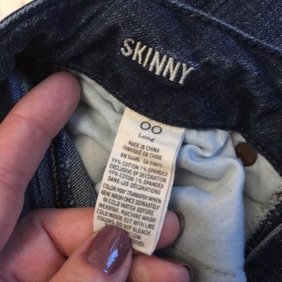 Skinny American Eagle jeans size 00 - Picture 6 of 6